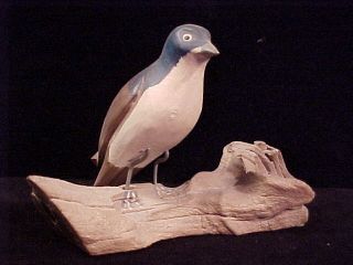 Vintage Wood Carving Of Bird photo