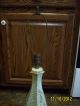 Vintage Lamp Light Green With Gold Trim,  Flowers,  And Leaves. Lamps photo 2