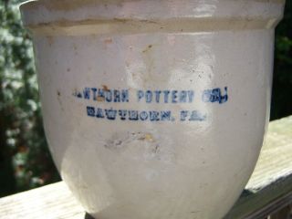 Vintage 2 Gallon Hawthorn Pottery Pa Crock photo