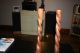 Antique Primitive Hand Carved Wooden Barley Twist Candle Stick Holders Primitives photo 1
