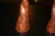 Antique Primitive Hand Carved Wooden Barley Twist Candle Stick Holders Primitives photo 4