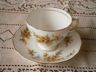 Royal Vale Fine Bone China England Floral Cup And Saucer photo