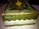 Antique Florentia Wooden Tissue Box Made In Italy Toleware photo 8