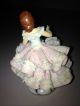 Dresden Germany Porcelain Ballerina Figurine White Pink Weave Dress Figurines photo 1