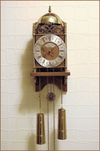 Vintage Fhs Hermle Germany Movement Lantarn Wall Clock By John Tompion London photo