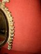Antique French Empire Style Gold Gilt Solid Brass Mirror Sconce Urn Torch Swags Mirrors photo 4