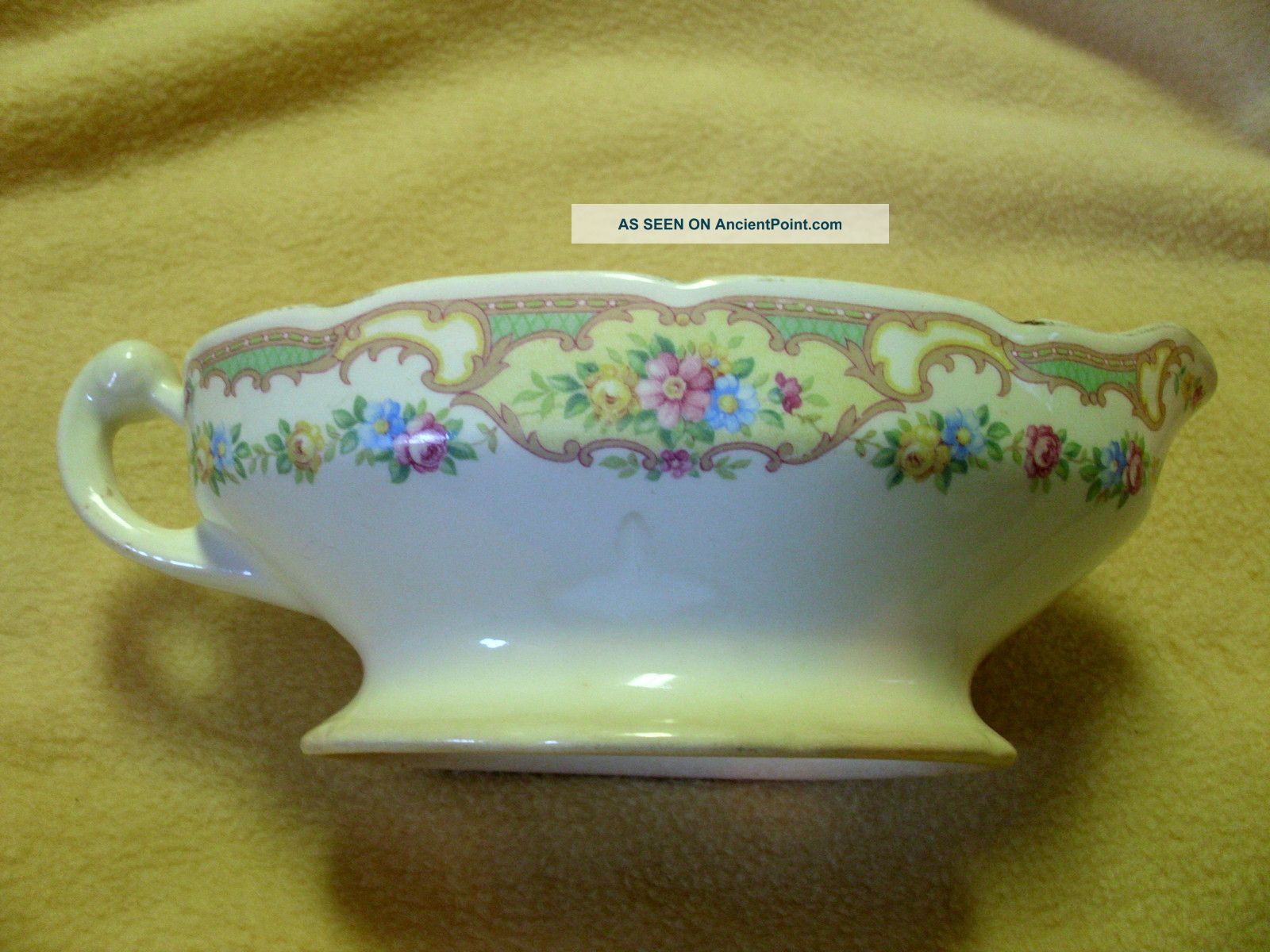 Badly Bruised Old Porcelain Creamer Creamers & Sugar Bowls photo