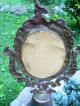 Antique Victorian Style Cast Iron Mirror Frame - Swivel,  W/h Pedestal - 20 