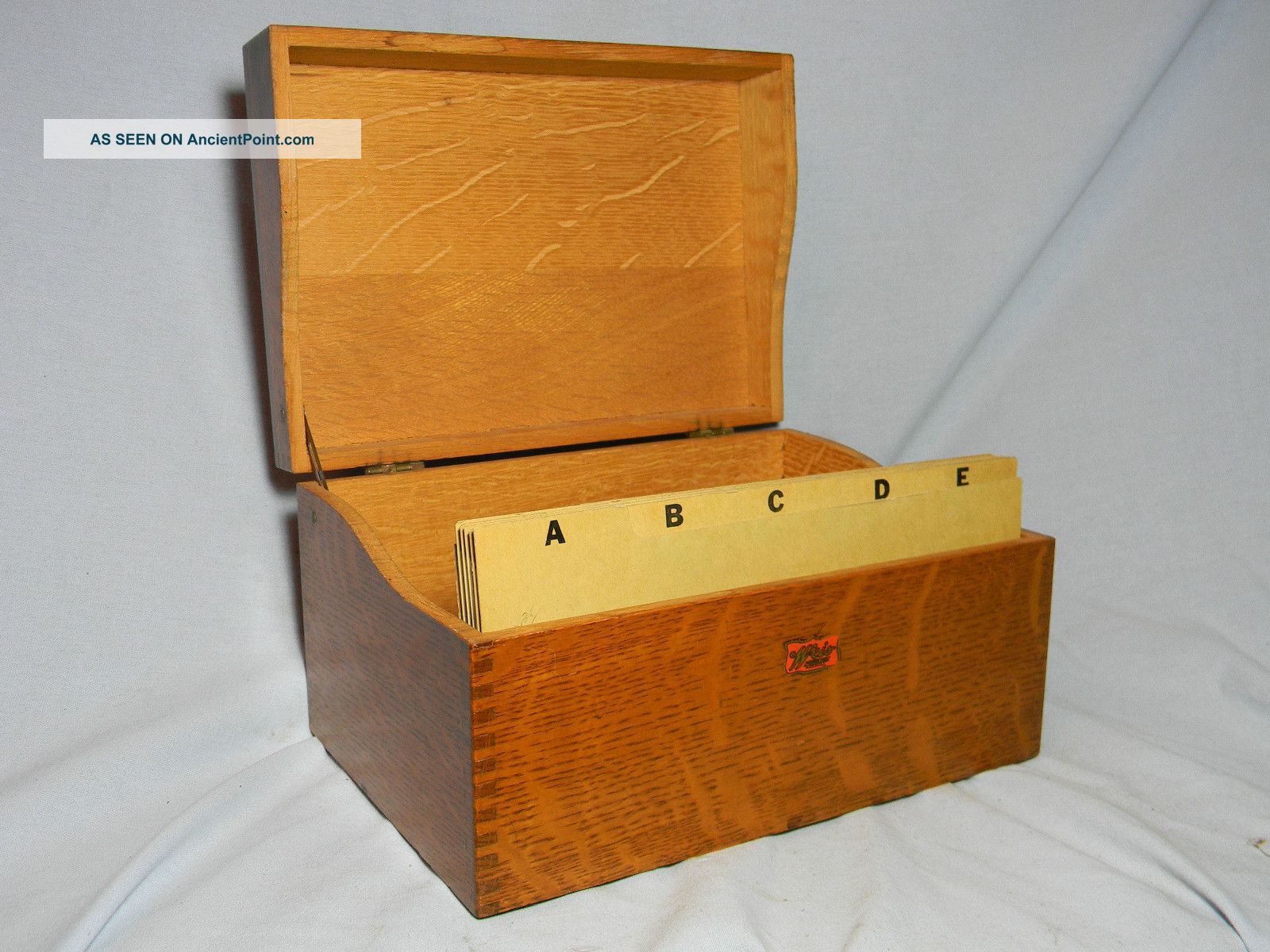 Antique Weis Card Catalog Box For 5x8 Cards Boxes photo
