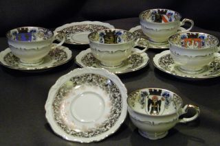 Tea Cups With Saucers Made By Edelstein Bavaria photo