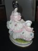 Vintage Dresden Lady Mother With Children And Lamb Lacy Porcelain Figurine Figurines photo 9