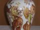 Italian Porcelain Urn - Form Vase By Ancap.  Decoro Autunno Porcelllane Italy Vases photo 3