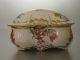 A Vintage Wonderful French M - Fres Limoges Porcelain Romantic Trinket Box Boxes photo 5