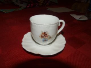Antique Fine China Tea Cup And Saucer Says Victoria Carlsbad Austria On Bottom photo