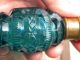 Old Green Glass Perfume Bottle Other photo 6