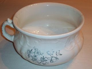 Antique Chamber Pot Marked Dresden - Ironstone - Victorian photo