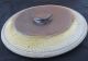Antique Salt Glazed Stoneware Crock Lid Only - Fits 7 - 1/2” To 9 - 1/2” Diameter Crocks photo 3
