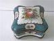 French Enamel Hand Painted Porcelain Dome - Top Trinket/jewel Casket Box 19th C Boxes photo 3