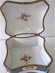 French Enamel Hand Painted Porcelain Dome - Top Trinket/jewel Casket Box 19th C Boxes photo 7