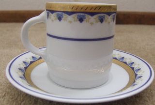 Tirschenreuth Bavaria Expresso Set Of Two Cups & Saucers,  Made In Germany photo