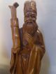 Wood Hand Craved Two Man Unique Old Figure Carved Figures photo 2