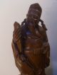 Wood Hand Craved Two Man Unique Old Figure Carved Figures photo 3