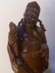 Wood Hand Craved Two Man Unique Old Figure Carved Figures photo 4