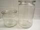 Antique Glass 1940s Silex Fresherator Canister Jars 2 Sizes Jars photo 1