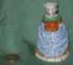 Perfume Bottle With Stopper Head Girl And Sheep Figurines photo 2
