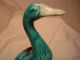 Antique China Blue Glaze Goose Large 8 3/4 Inches Tall Nr Figurines photo 2