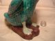 Antique China Blue Glaze Goose Large 8 3/4 Inches Tall Nr Figurines photo 3
