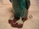 Antique China Blue Glaze Goose Large 8 3/4 Inches Tall Nr Figurines photo 4