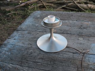 Laurel Lamp,  Metal,  Stainless Color Base photo