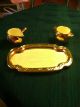 Vintage Warranted 22k Gold Creamer,  Sugar Bowl,  And Serving Dish. Creamers & Sugar Bowls photo 1
