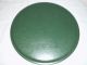 Small Vtg Green Tole Painted Tin Serving Tray Toleware photo 4