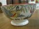 Antique Saargemünd Chinese Porcelain Pedestal Bowl Blue Mark Made In Germany Bowls photo 3