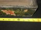Antique Hand Painted Flower Box Wood Tole Floral Planter Day Lily Flowers Garden Toleware photo 4