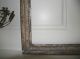 Antique Florentine Large Italian Tole Carved White Distressed Wood Picture Frame Toleware photo 3
