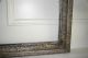 Antique Florentine Large Italian Tole Carved White Distressed Wood Picture Frame Toleware photo 5