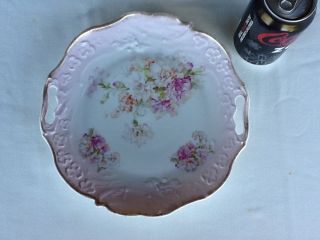 Antique Pink Serving Plate With Handles (it ' S Lovely) photo