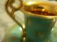Germany Demi Demitasse Teacup And Saucer Green Bremer&schmidt 1845 - 1972? Cups & Saucers photo 5