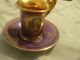 Germany Demi Demitasse Teacup And Saucer Purple Bremer&schmidt 1845 - 1972? Cups & Saucers photo 1