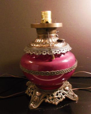 Miller Juno Oil/kerosene Lamp Dated 1888 - Must See Finish photo
