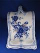 Antique Circa 1893 English Flow Blue Floral Peony & Gilt Covered Cheese Dish Other photo 9
