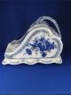 Antique Circa 1893 English Flow Blue Floral Peony & Gilt Covered Cheese Dish Other photo 10