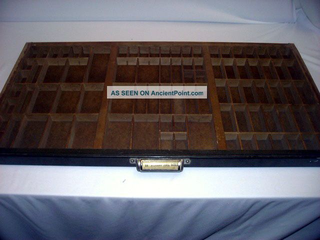 Antique Letterpress Printers Type Case Tray Drawer Trays photo