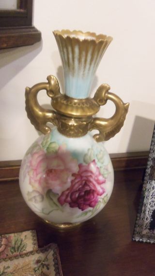 Ak France,  A.  Klingenberg,  Antique Decorative Vase With Two Handles Approx.  1890 photo