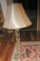 Vintage Retro Clear Glass Bambo Shape Table Lamp Lamps photo 1