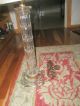 Vintage Retro Clear Glass Bambo Shape Table Lamp Lamps photo 2
