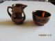 Antique Copper Lusterware Creamer & Sugar Bowl Set Other photo 5